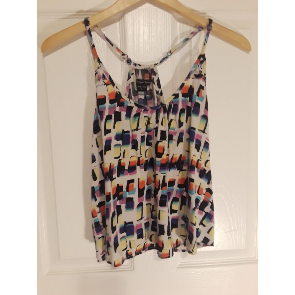 Papertee Colorpop Strappy Crop Top Size L